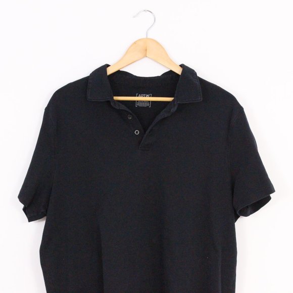 Mens Apt 9 Black Polo - Picture 2 of 3